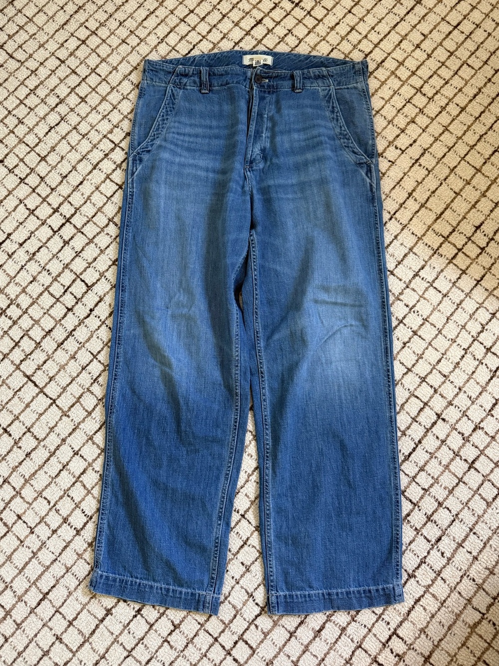 Madewell Men's Baggy Blue Jeans